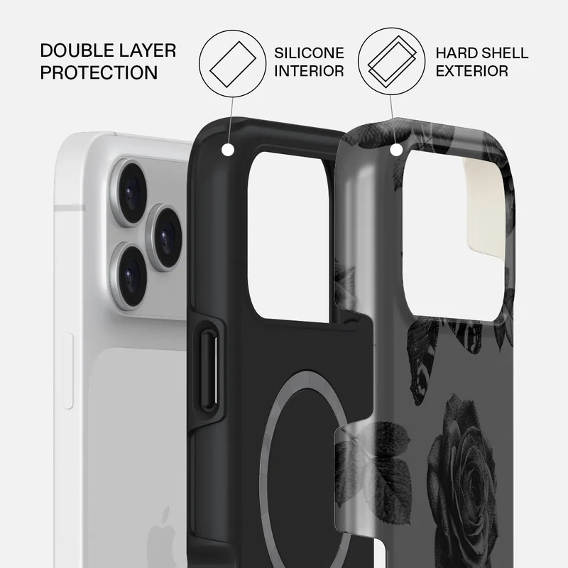 BURGA Burga iPhone 17 Pro Cursed Premium Case Compatible with Hybrid Dual-Layer Hard Shell + Silicone Protection - Scratch-Resistant Shockproof Mobile Cover